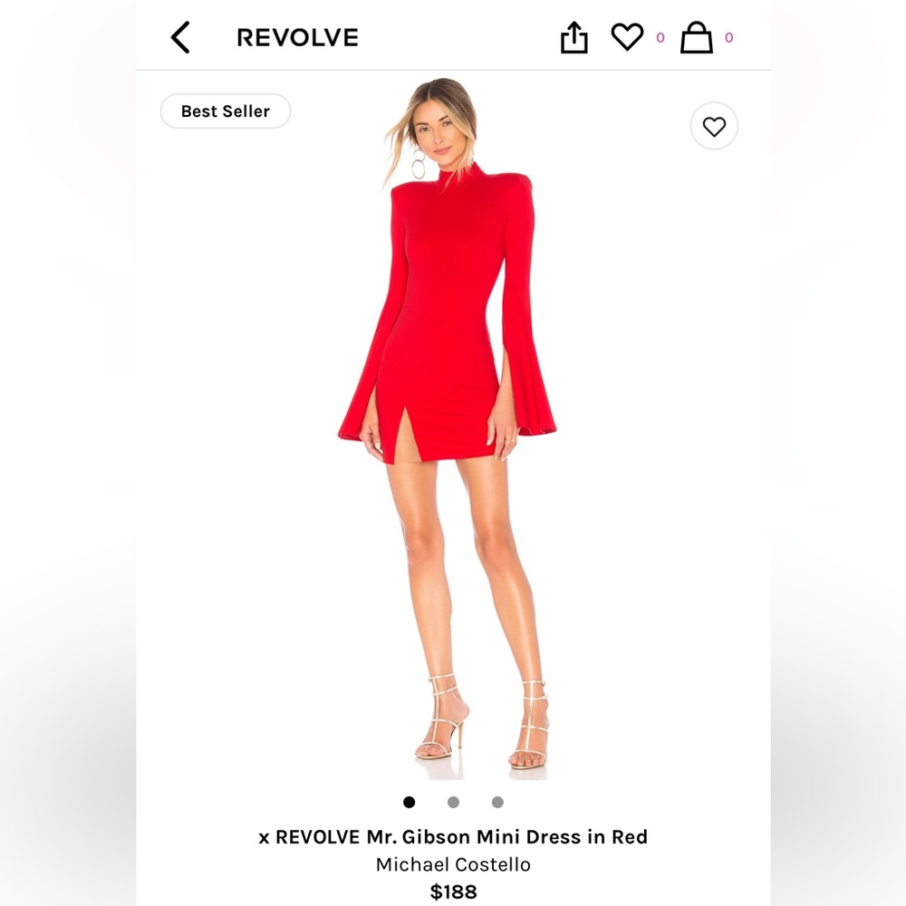 x REVOLVE Mr. Gibson Mini Dress in Red
Michael Costello